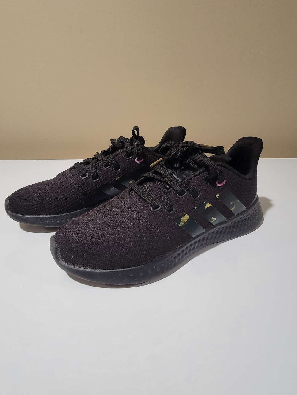 Adidas Women's Puremotion Shoes in Black Camo Stripe Size 8.5 Women's
